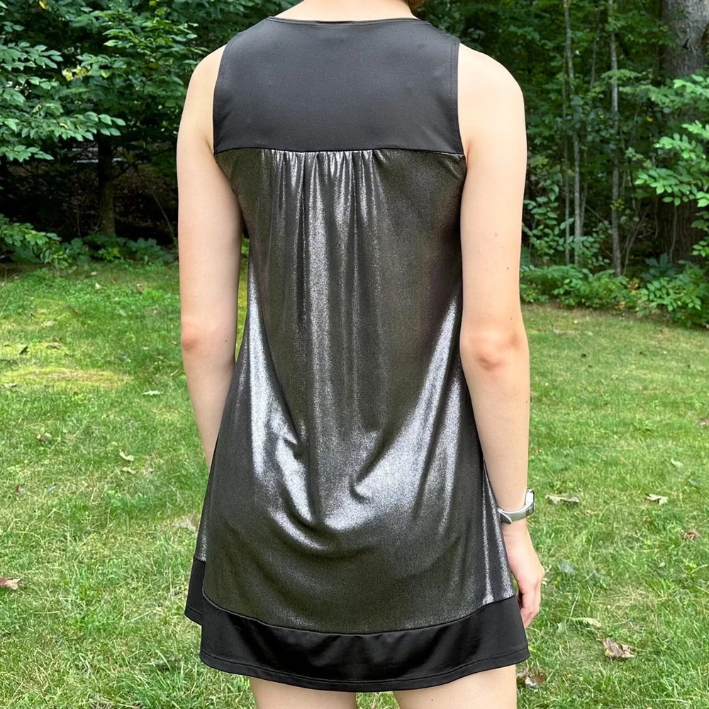 BODY CENTRAL metallic silver minidress, S.